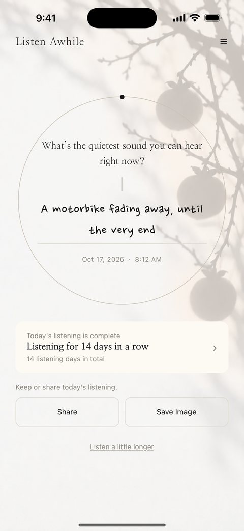 Done screen